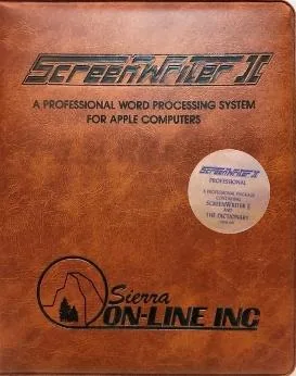 Box art: Screenwriter ][ Professional for the Apple ][
